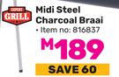 Expert Grill Midi Steel Charcoal Braai 816837