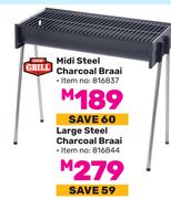 Expert Grill Midi Steel Charcoal Braai 816837