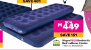 Camp Master Single Plus Double Air Bed Mattress Combo 850015561