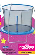 Bounceking 10Ft Trampoline With Steel Ring And Enclosed Safety Net 819237