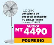 Logik Ventoinha de pedestal branca de 40cm (ZF-1616) 738078