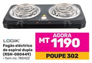 Logik Fogao electrico de espiral dupla (RSH-080449) 780422