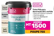 Simple Choice 20L Tinta PVA para decoracao Sortida (820950/51/60/74/76)