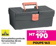 Big Jim Caixa Plastica Preta de ferramentas 32cm (734220)
