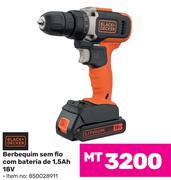 Black + Decker Berbequim sem fio com bateria de 1.5 Ah 18V (850028911)