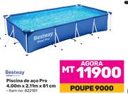 Bestway Piscina de aco Pro 4.00m x 2.11m x 81cm (822181)