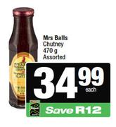 Mrs Balls Chutney Assorted-470g Each