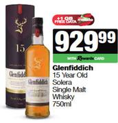 Glenfiddich 15 Year Old Solera Single Malt Whisky-750ml