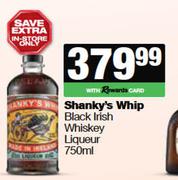 Shanky's Whip Black Irish Whisky Liqueur-750ml