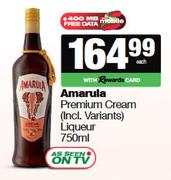 Amarula Premium Cream Liqueur-750ml Each