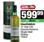 Glenfiddich 12 Year Old Special Reserve Single Malt Whisky-750ml
