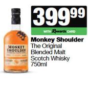 Monkey Shoulder The Original Blended Malt Scotch Whisky-750ml