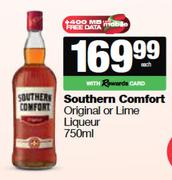 Southern Comfort Original Or Lime Liqueur-70ml Each