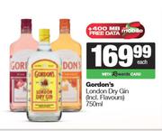 Gordon's London Dry Gin-750ml Each