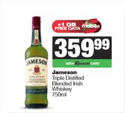 Jameson Triple Distilled Blended Irish Whisky-750ml