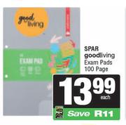 Spar Good Living Exam Pads 100 Page