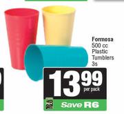 Formosa 500cc Plastic Tumblers-3s Per Pack