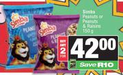 Simba Peanuts Or Peanuts & Raisins-For Any 2 x 150g