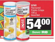 Spar Flavoured Potato Crisps Assorted-For Any 2 x 100g