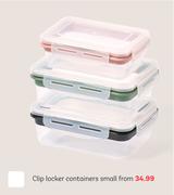 Clip Locker Containers Small