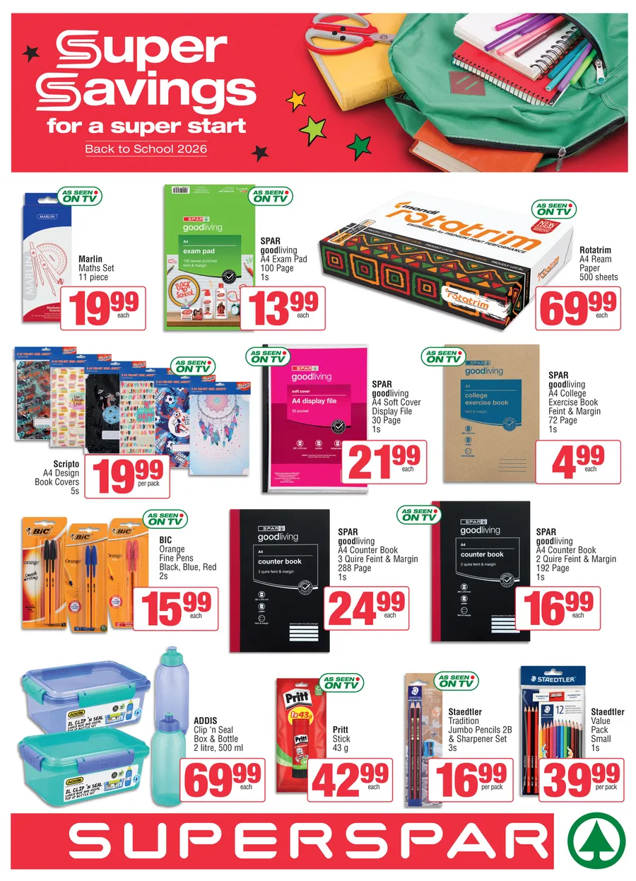 SUPERSPAR : Back to School (29 December 2025 - 08 February 2026)