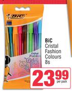Bic Cristal Fashion Colours-8s Per Pack