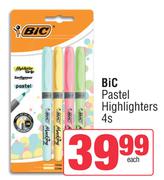 Bic Pastel Highlighters-4s 