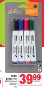 Spar Good Living Whiteboard Marker-4s Per Pack