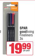 Spar Good Living Fineliners-3s Per Pack