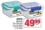 Addis Munch On The Go Lunch Box (1.15Ltr)-Each