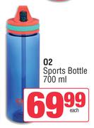 O2 Sports Bottle (700ml)