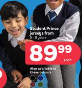 Student Prince Jerseys 5-6 Years