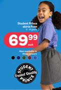 1Student Prince Skirts 5-6 Years
