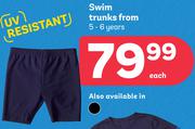 Swim Trunks 5-6 Years