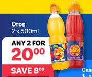 Oros Ready To Drink-For 2 x 500ml