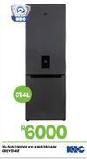 KIC 314L Dark Grey Fridge KBF635 20-589