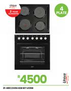 Univa 4 Plate Oven Hob Set U336B 21-480