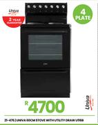 Univa 60cm Stove With Utility Draw U116B 21-476