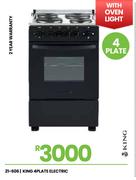 King 4 Plate Electric Stove 21-606