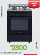 King 4 Plate Gas Stove 21-607