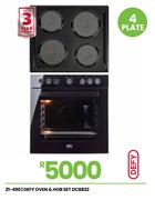 Defy 4 Plate Oven & Hob Set DCB822 21-490