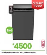 Defy 8Kg Top Loader Washing Machine DTL165/156 22-316