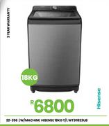 Hisense 18Kg T/L W/Machine WT3I1823UB 22-356 22-354