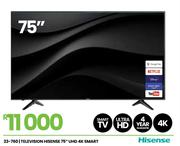 Hisense 75" UHD 4K Smart TV 23-760