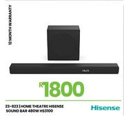 Hisense 480W Home Theatre Soundbar HS3100 23-823