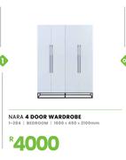 Nara 4 Door Wardrobe 1600 x 450 x 2100mm 1-284