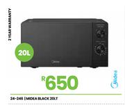 Midea 20Ltr Black Microwave Oven 24-246