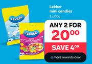 Lekker Mini Candies-For 2 x 60g