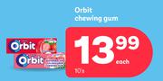 Orbit Chewing Gum-10's 