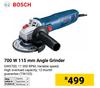 Bosch 700W 115mm Angle Grinder GWS700 (736103)